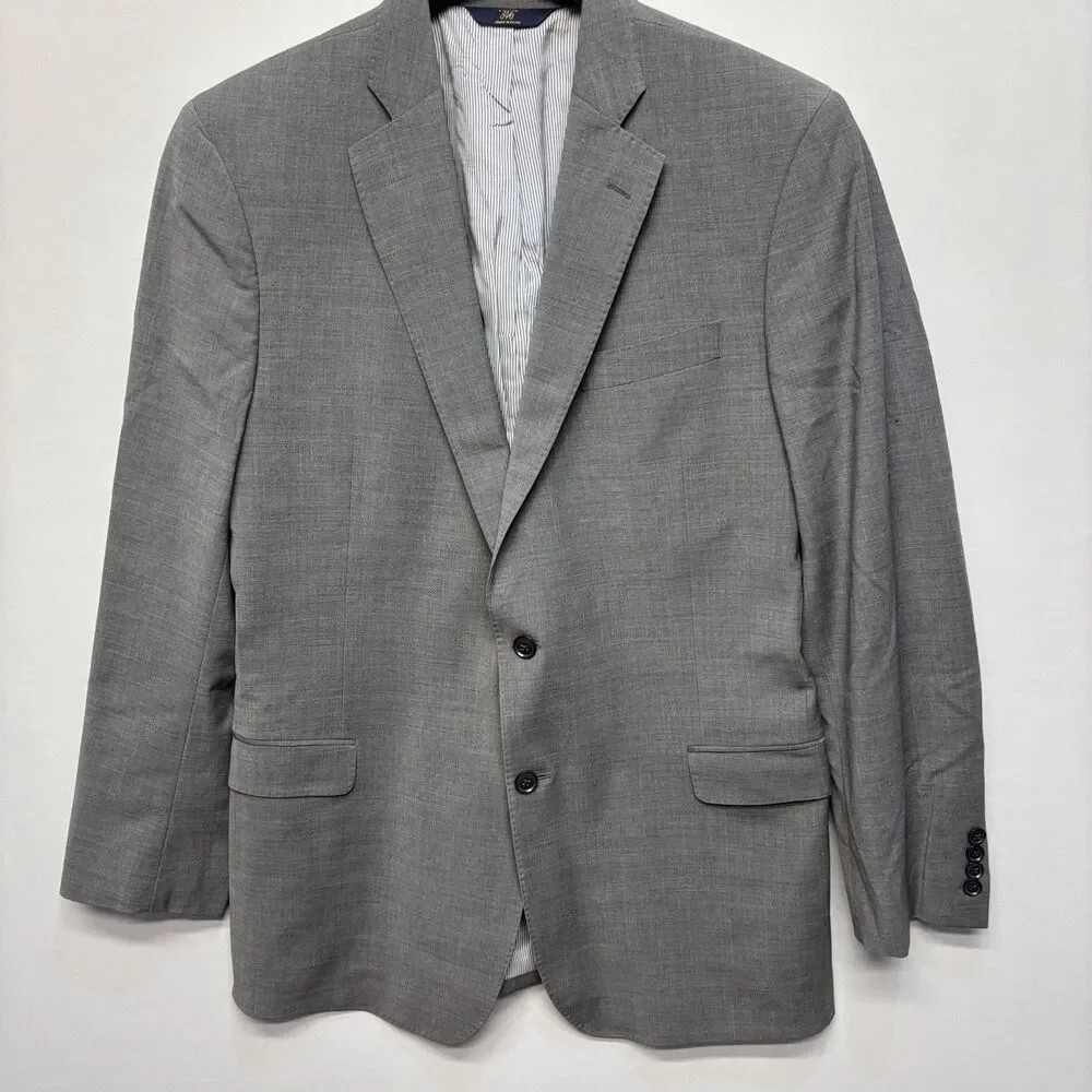 Brook Brothers Explorer Fitzgerald Fit Blazer Jacket Size 43L Wool Blend C085 27